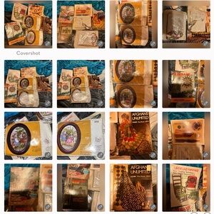 2 1980s  Creative Circle Embroidery Kit W/ 1979 4 design Books VINTAGE #1934& 35